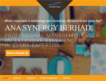 Tablet Screenshot of anasynergy.com.my